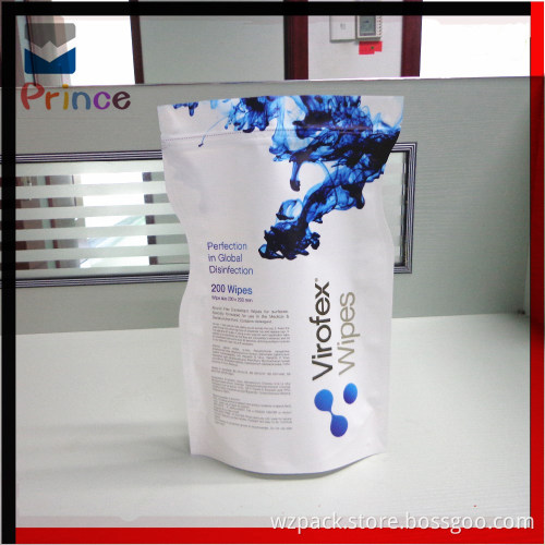stand up food bag with zip lock aluminum foil bag